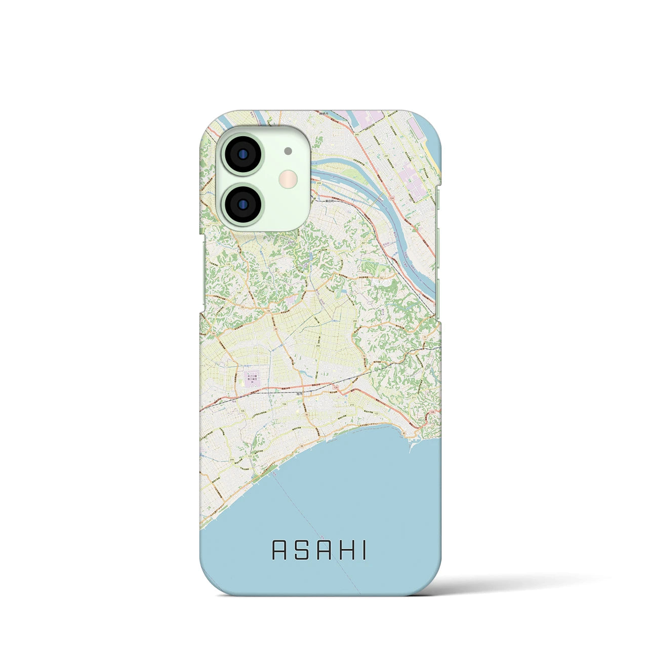 【旭(千葉県)】地図柄iPhoneケース(バックカバータイプ)