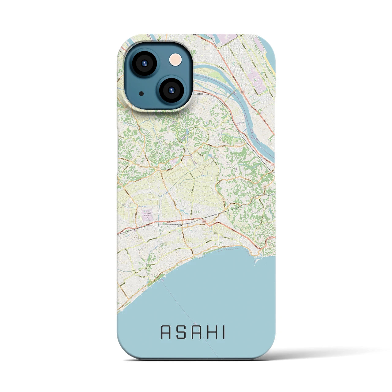 【旭(千葉県)】地図柄iPhoneケース(バックカバータイプ)