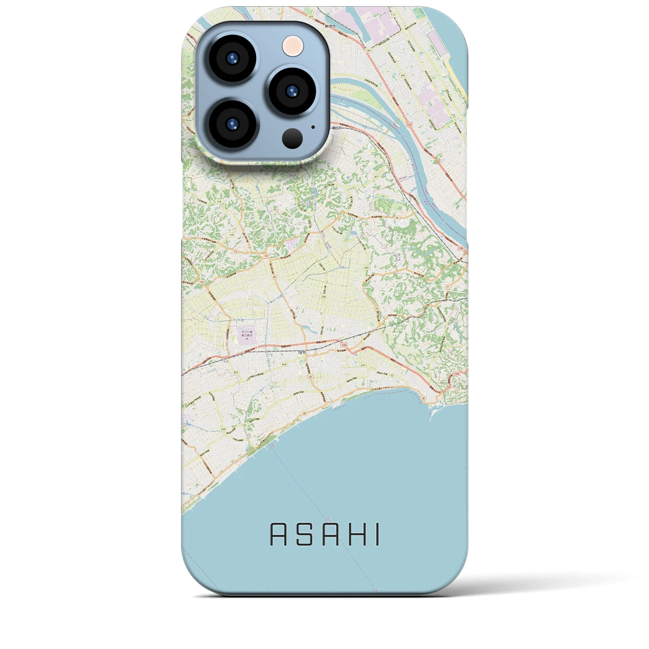【旭(千葉県)】地図柄iPhoneケース(バックカバータイプ)