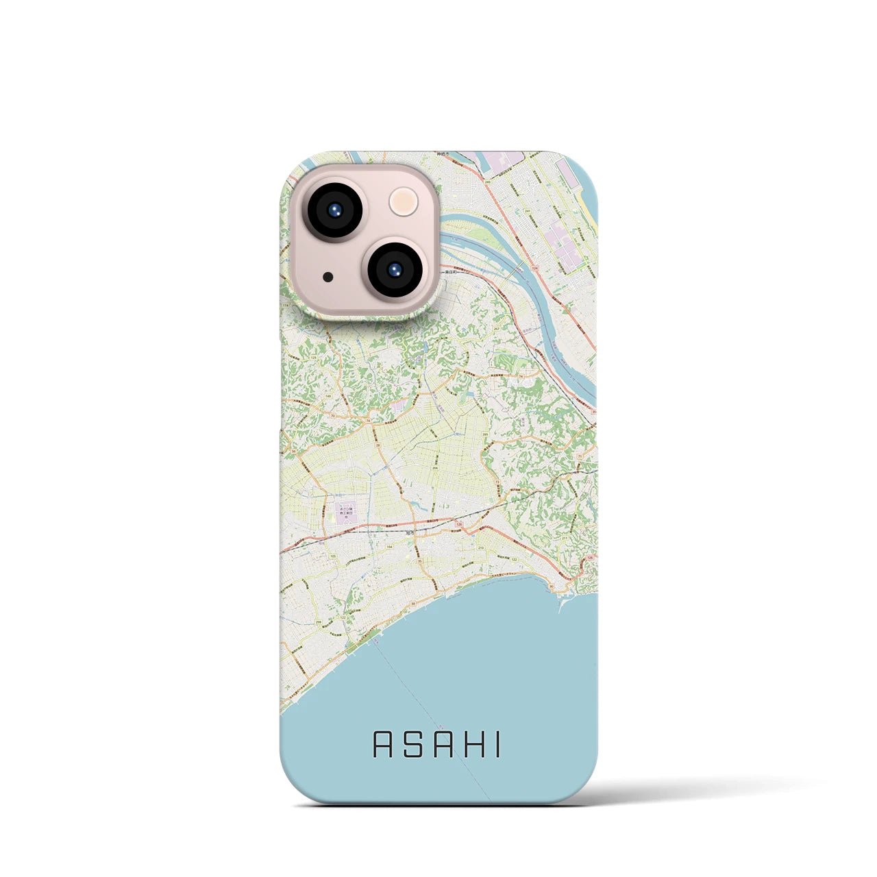【旭(千葉県)】地図柄iPhoneケース(バックカバータイプ)