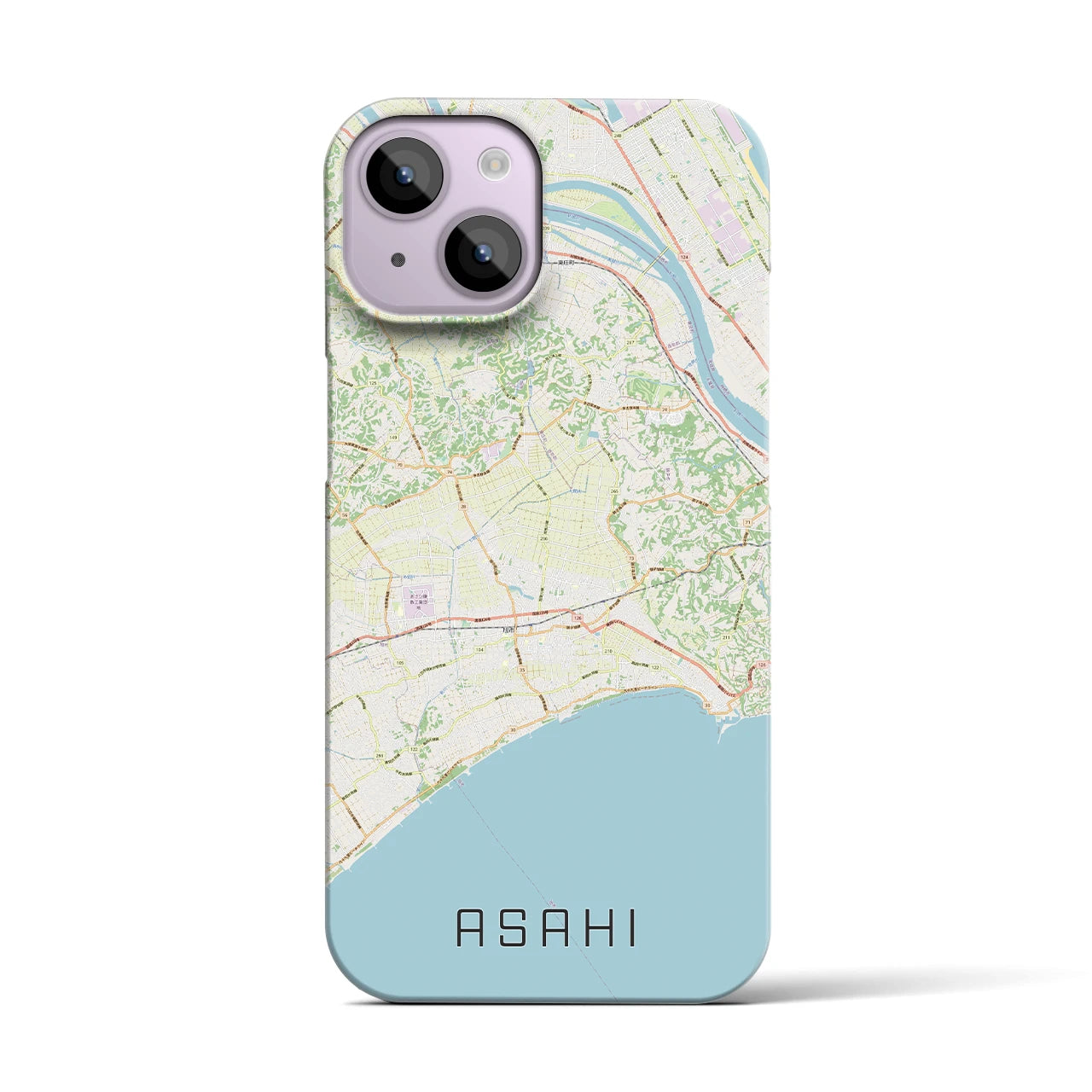 【旭(千葉県)】地図柄iPhoneケース(バックカバータイプ)