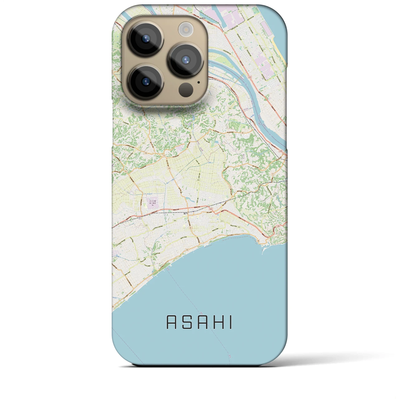 【旭(千葉県)】地図柄iPhoneケース(バックカバータイプ)