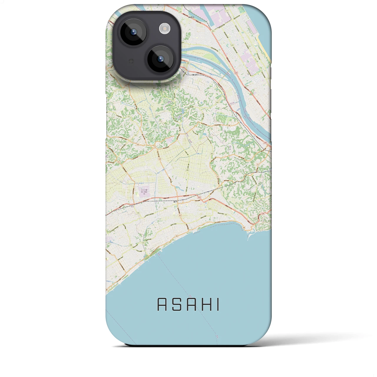 【旭(千葉県)】地図柄iPhoneケース(バックカバータイプ)