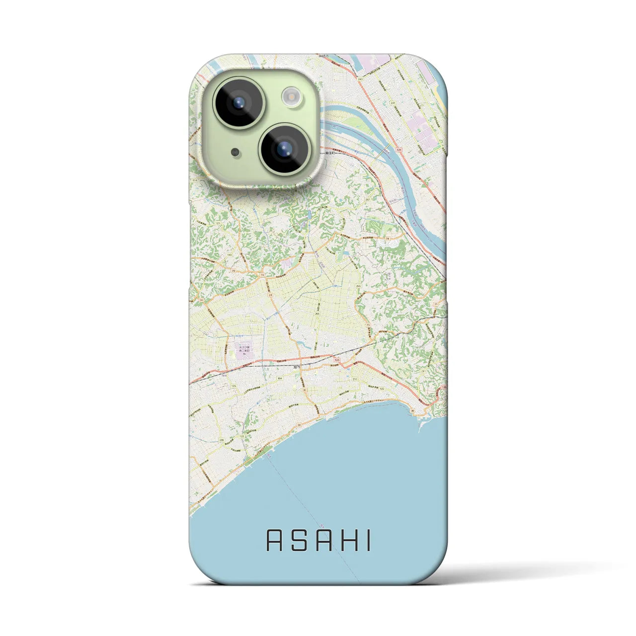 【旭(千葉県)】地図柄iPhoneケース(バックカバータイプ)