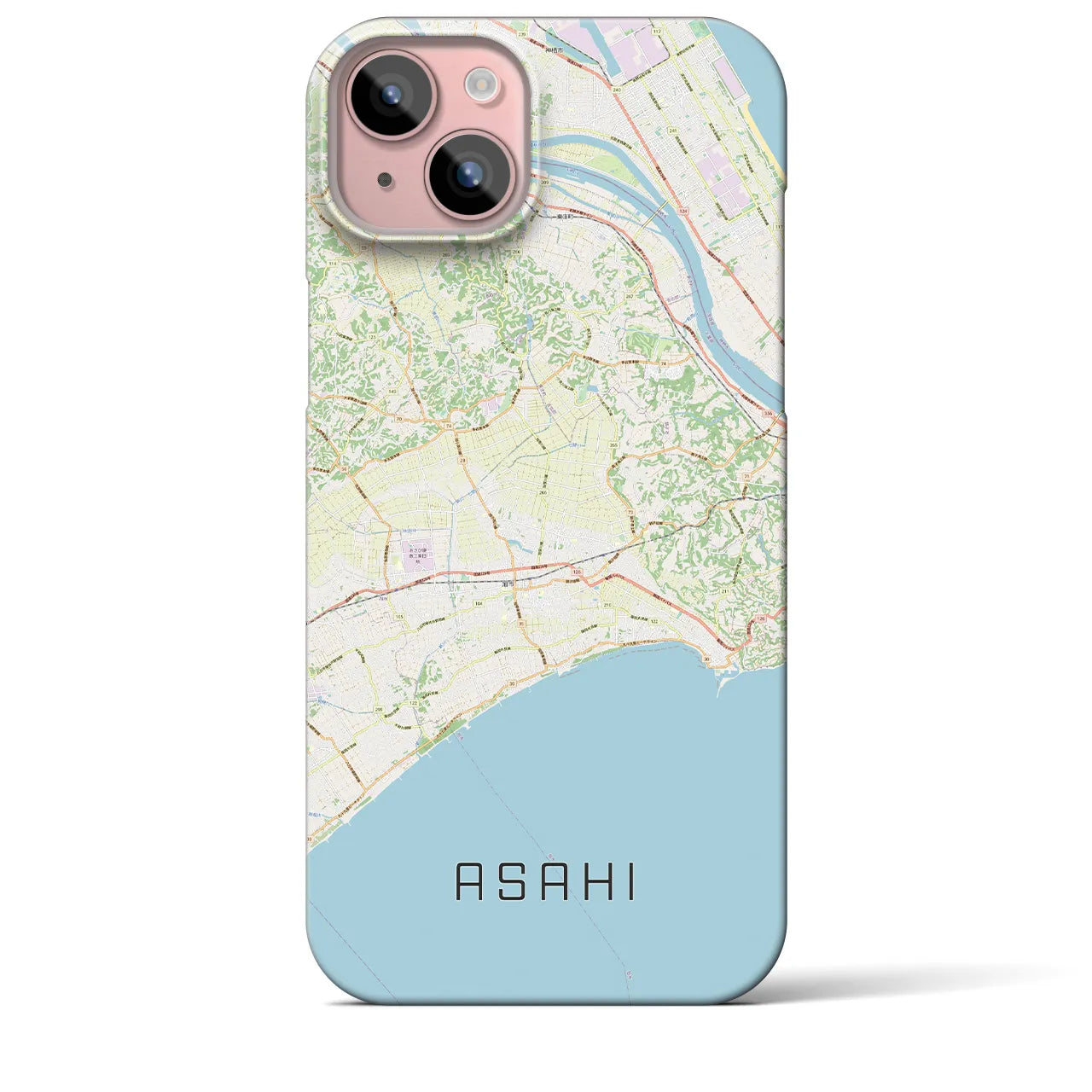 【旭(千葉県)】地図柄iPhoneケース(バックカバータイプ)