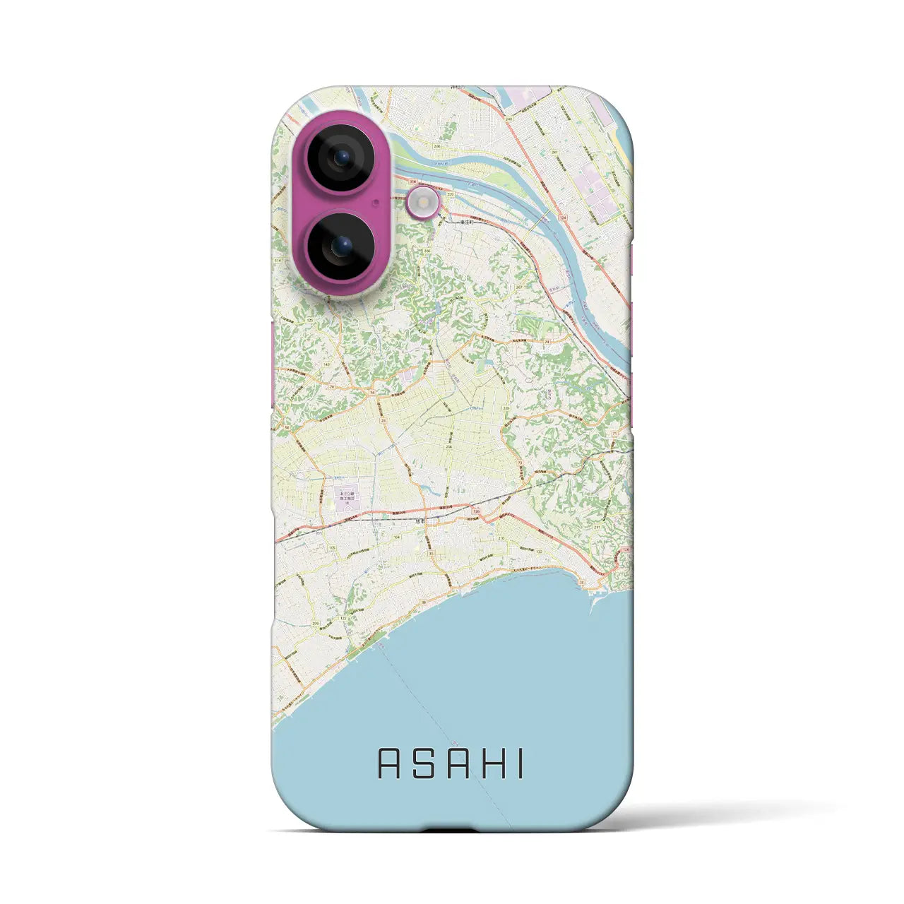 【旭(千葉県)】地図柄iPhoneケース(バックカバータイプ)