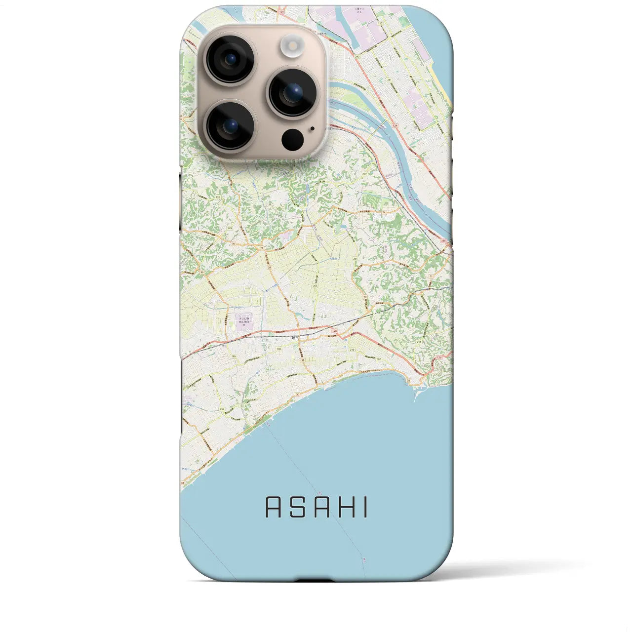 【旭(千葉県)】地図柄iPhoneケース(バックカバータイプ)