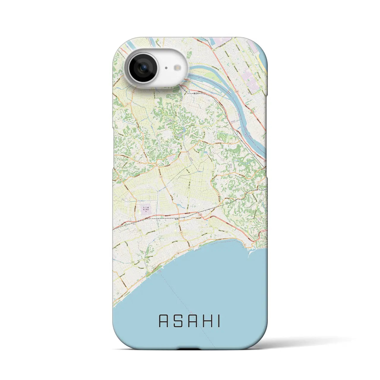 【旭(千葉県)】地図柄iPhoneケース(バックカバータイプ)