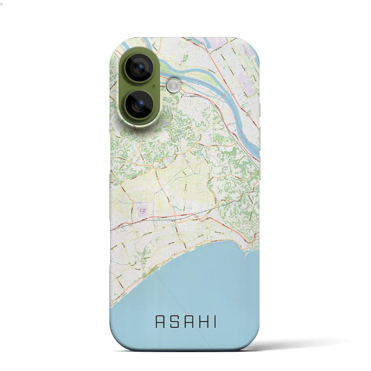 【旭(千葉県)】地図柄iPhoneケース(バックカバータイプ)
