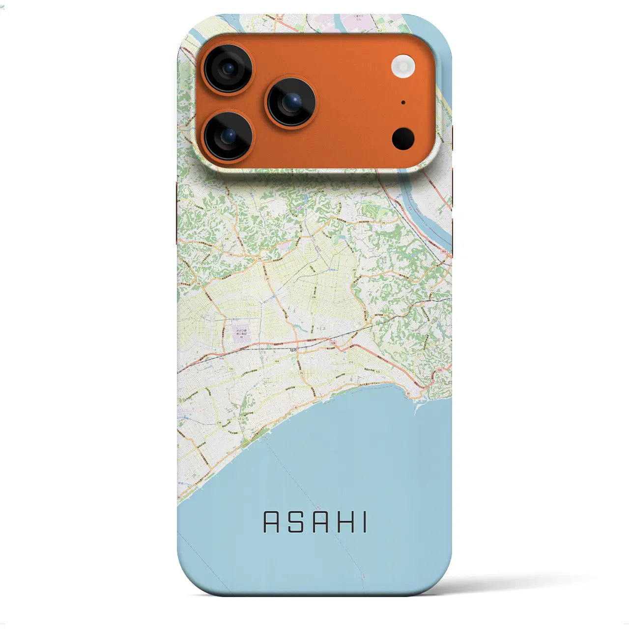 【旭(千葉県)】地図柄iPhoneケース(バックカバータイプ)