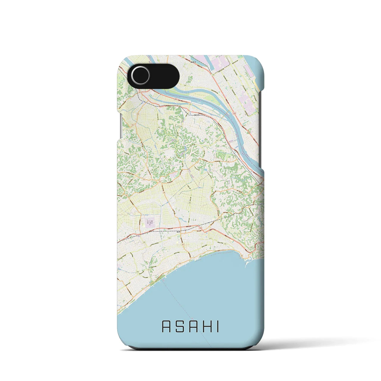 【旭(千葉県)】地図柄iPhoneケース(バックカバータイプ)