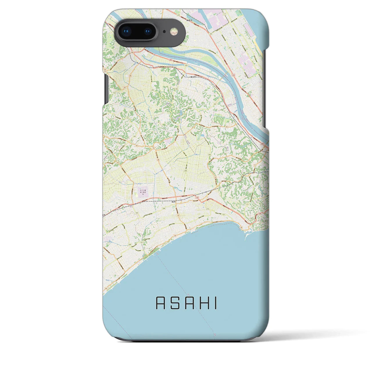 【旭(千葉県)】地図柄iPhoneケース(バックカバータイプ)