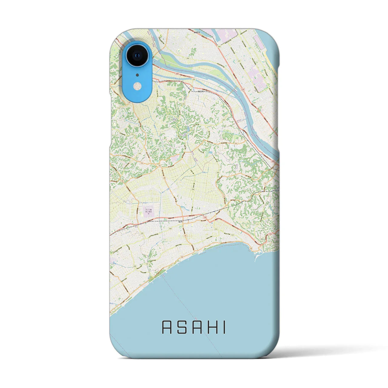 【旭(千葉県)】地図柄iPhoneケース(バックカバータイプ)