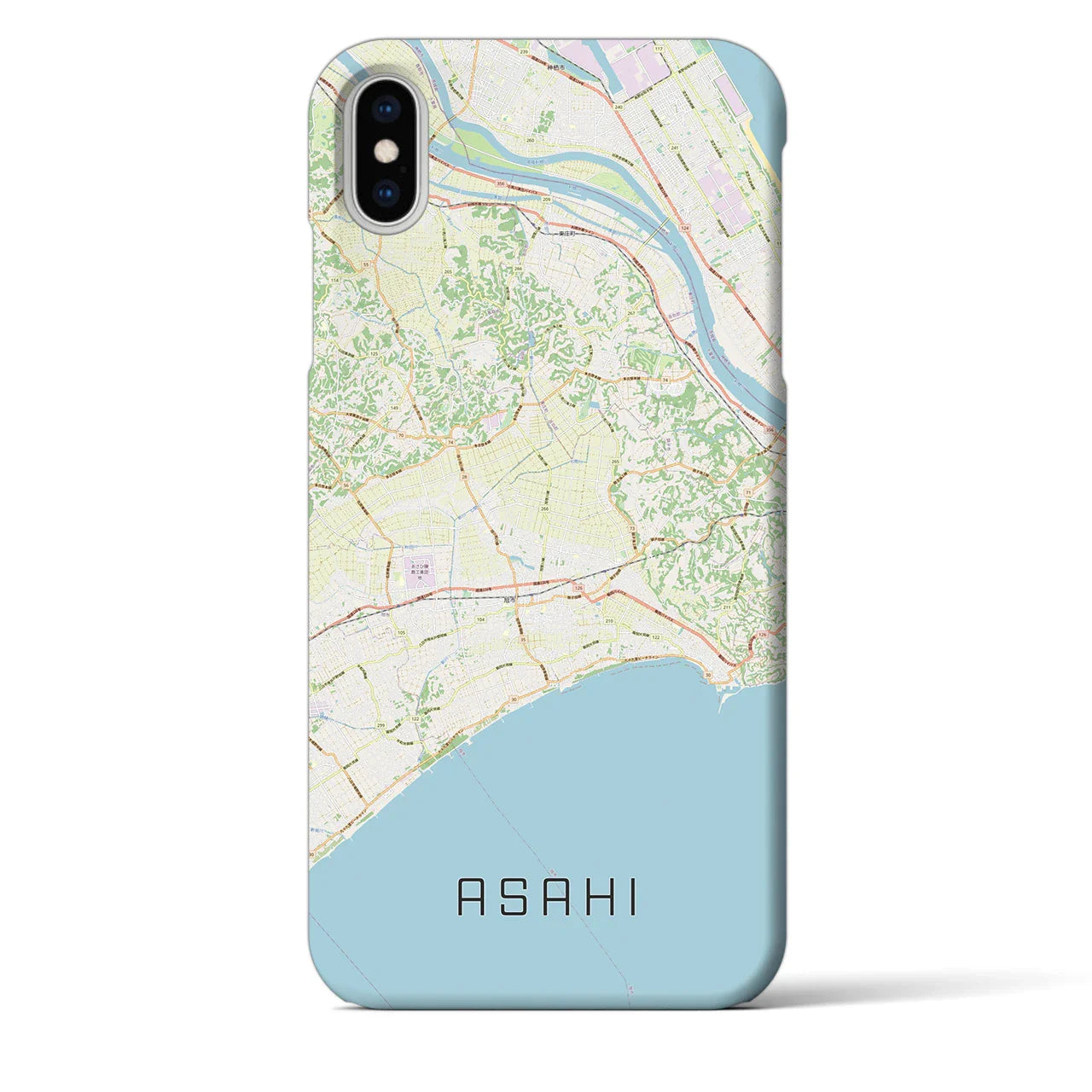 【旭(千葉県)】地図柄iPhoneケース(バックカバータイプ)