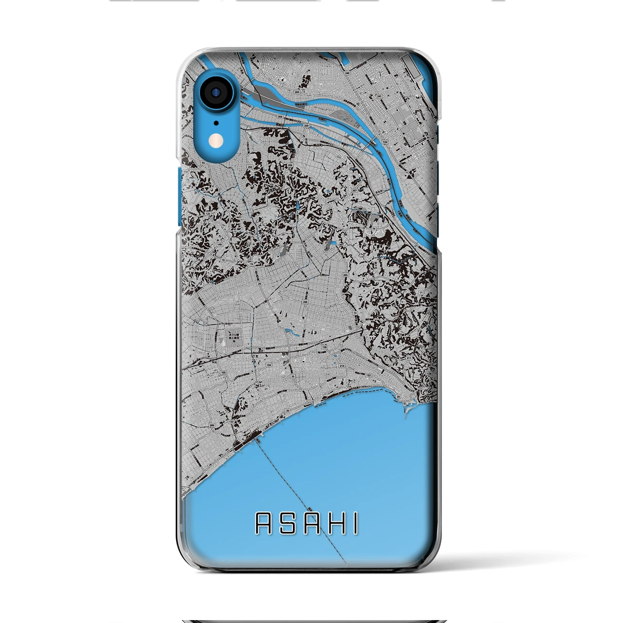 【旭(千葉県)】地図柄iPhoneケース(クリアタイプ)