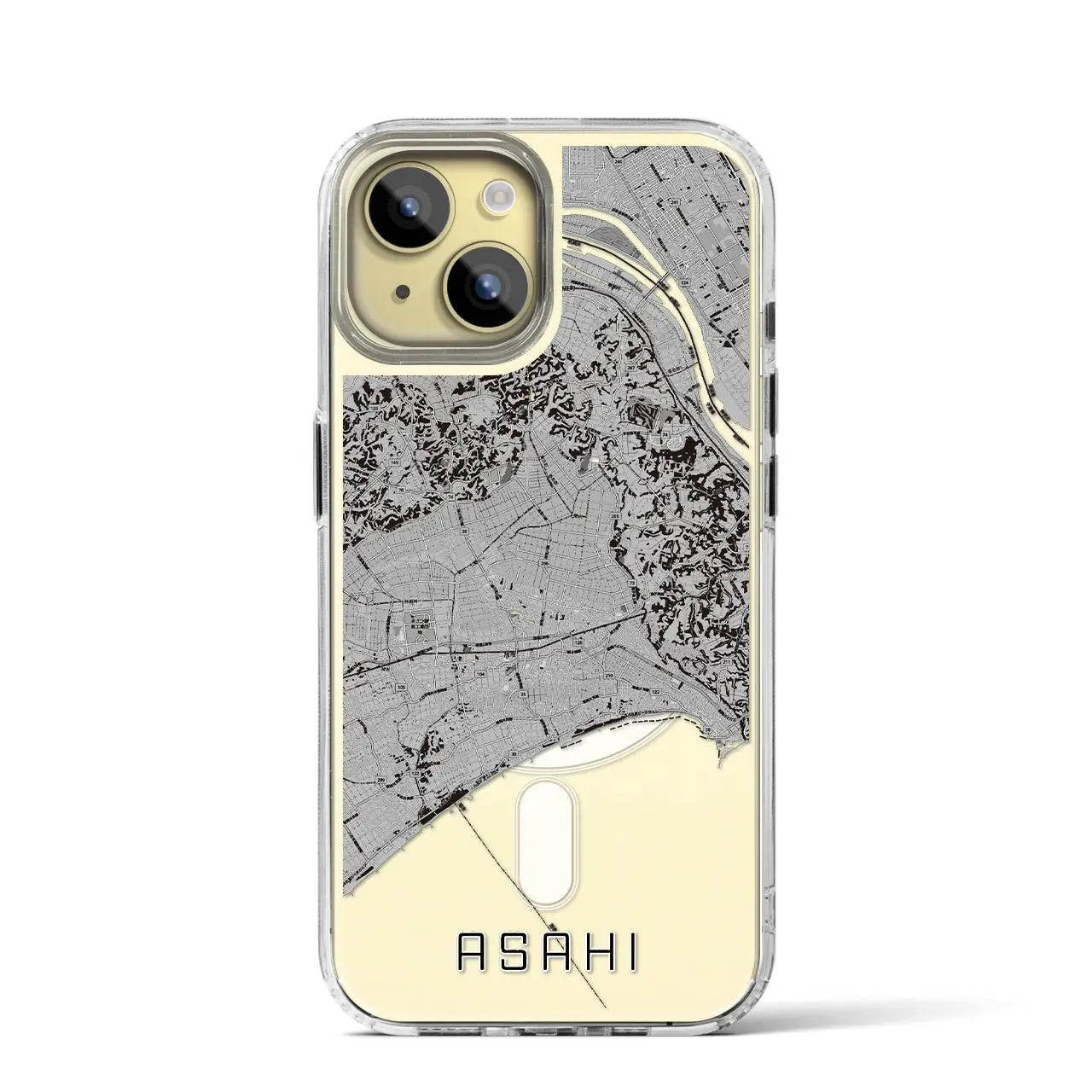 【旭(千葉県)】地図柄iPhoneケース(MagSafeタイプ)