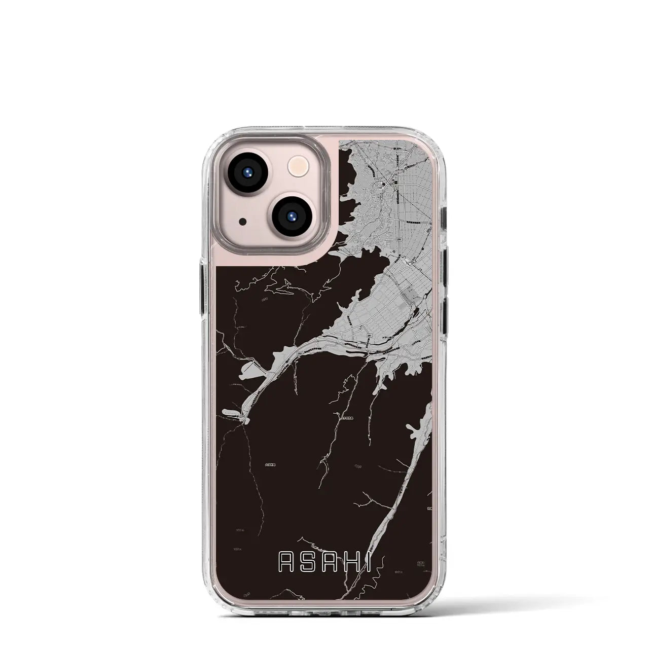 【朝日(長野県)】地図柄iPhoneケース(MagSafeタイプ)