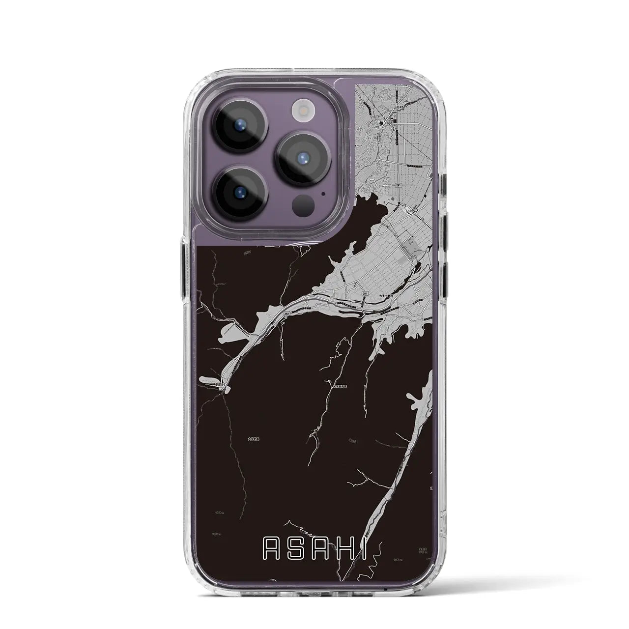 【朝日(長野県)】地図柄iPhoneケース(MagSafeタイプ)