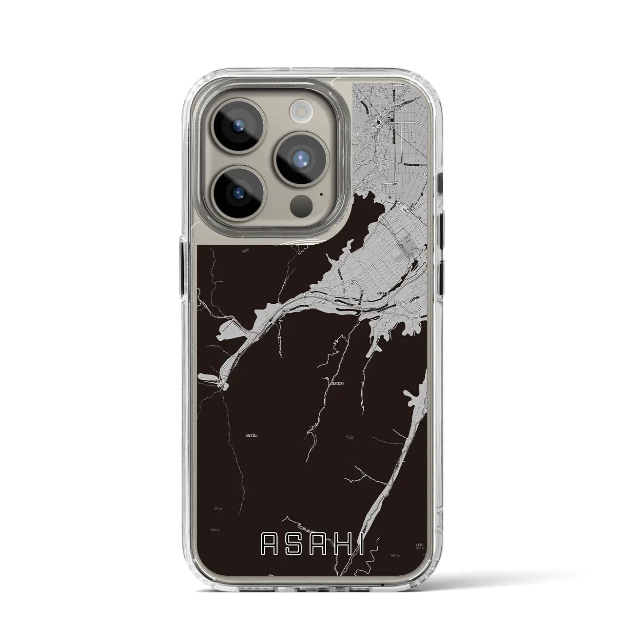 【朝日(長野県)】地図柄iPhoneケース(MagSafeタイプ)