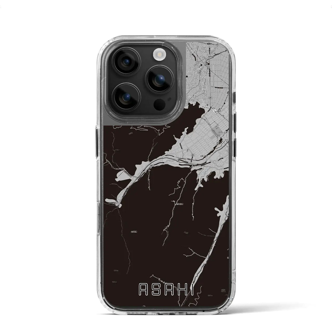 【朝日(長野県)】地図柄iPhoneケース(MagSafeタイプ)