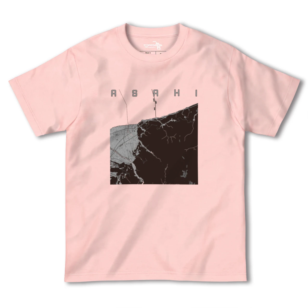 【朝日(富山県)】地図柄ヘビーウェイトTシャツ