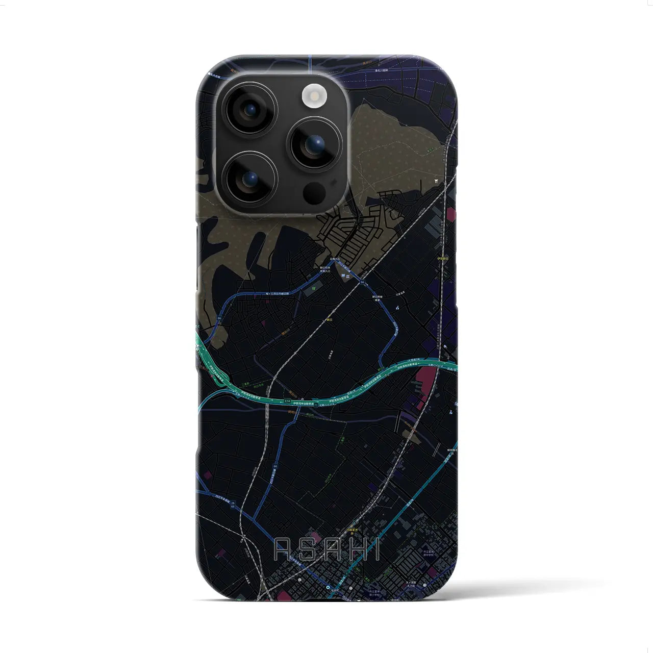 【朝日(三重県)】地図柄iPhoneケース(バックカバータイプ)