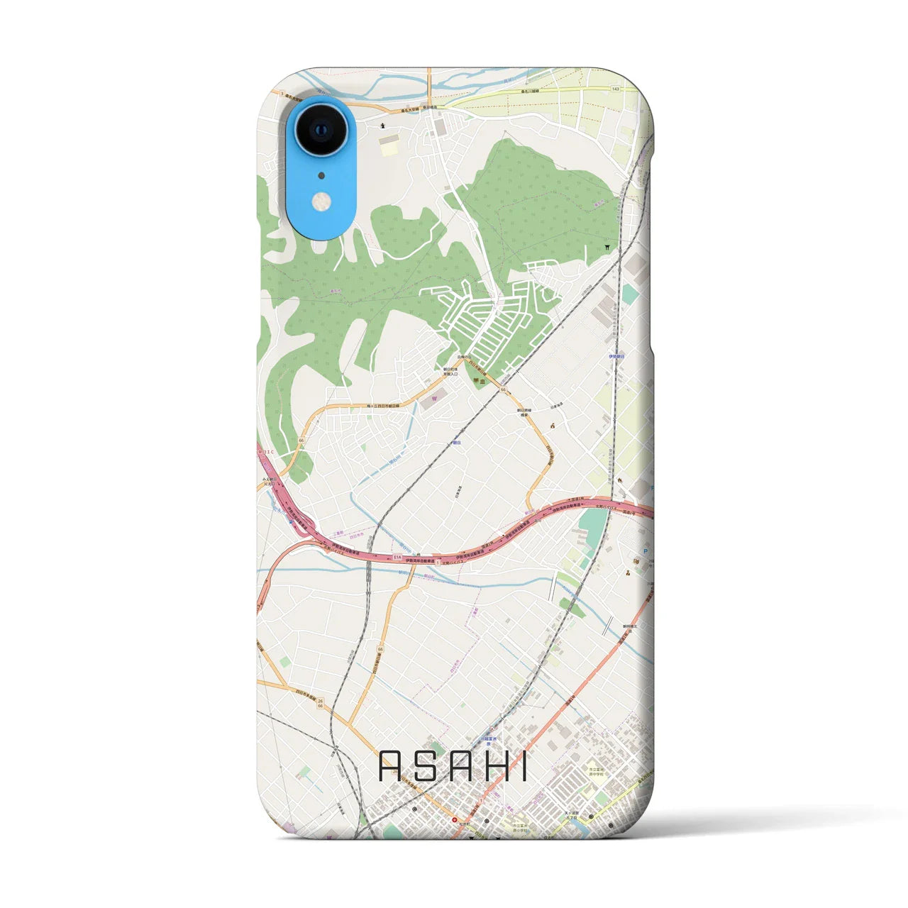 【朝日(三重県)】地図柄iPhoneケース(バックカバータイプ)