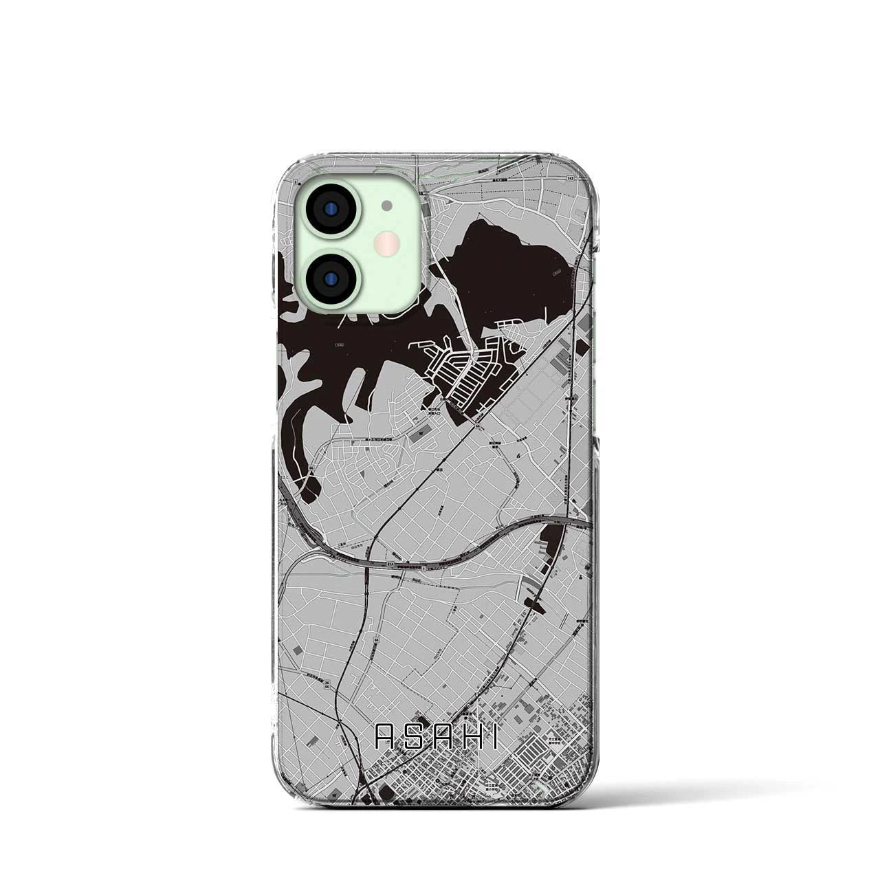 【朝日(三重県)】地図柄iPhoneケース(クリアタイプ)