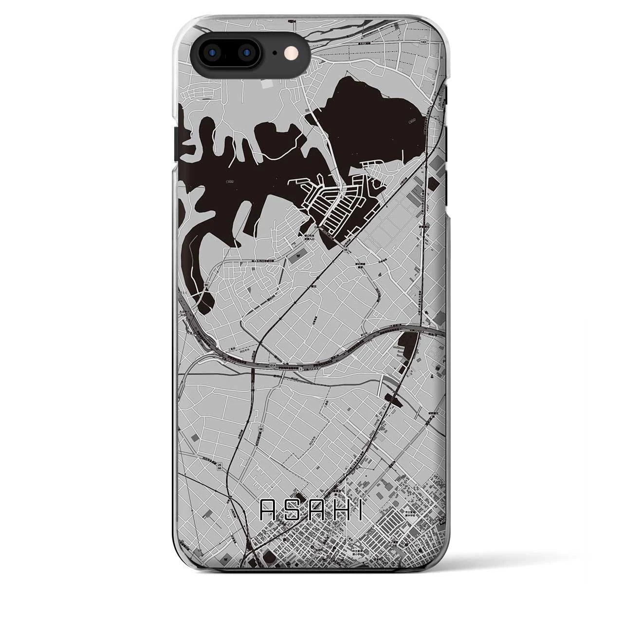 【朝日(三重県)】地図柄iPhoneケース(クリアタイプ)