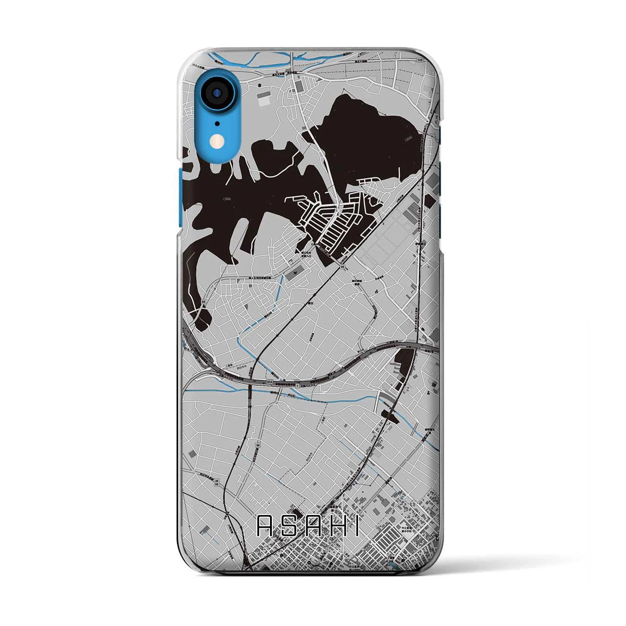 【朝日(三重県)】地図柄iPhoneケース(クリアタイプ)