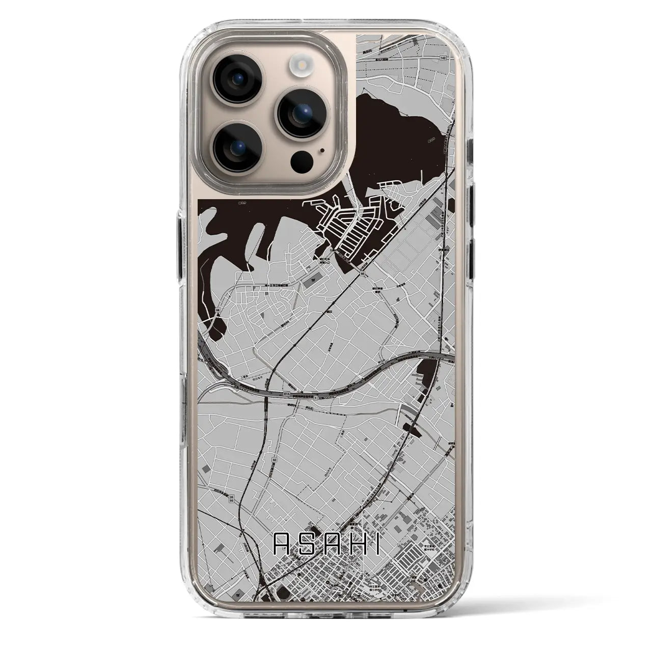 【朝日(三重県)】地図柄iPhoneケース(MagSafeタイプ)