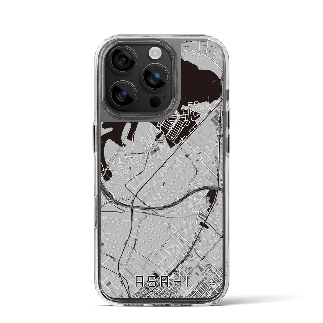 【朝日(三重県)】地図柄iPhoneケース(MagSafeタイプ)