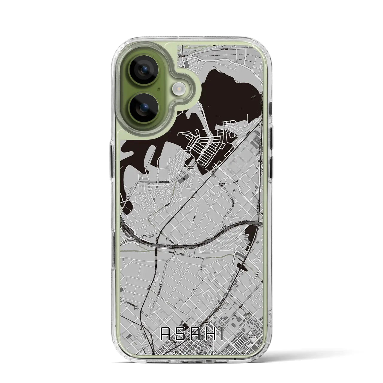 【朝日(三重県)】地図柄iPhoneケース(MagSafeタイプ)