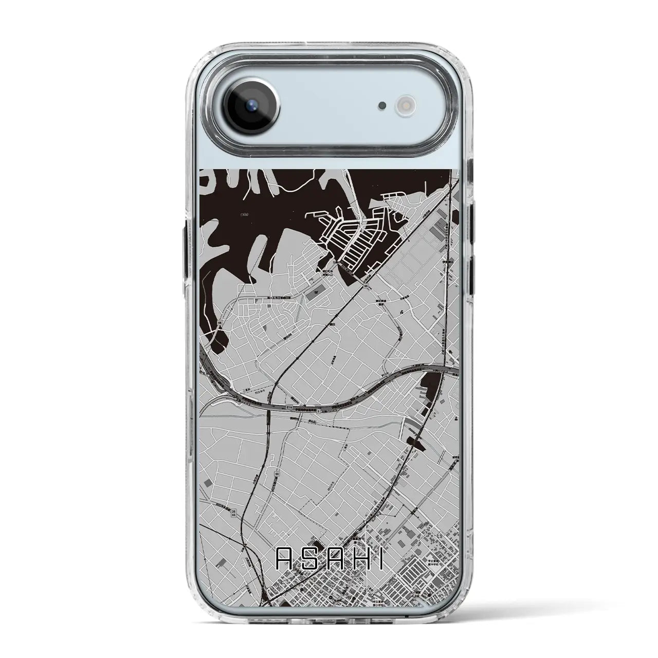 【朝日(三重県)】地図柄iPhoneケース(MagSafeタイプ)