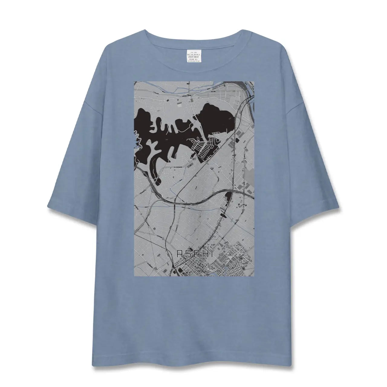 【朝日(三重県)】地図柄ビッグシルエットTシャツ
