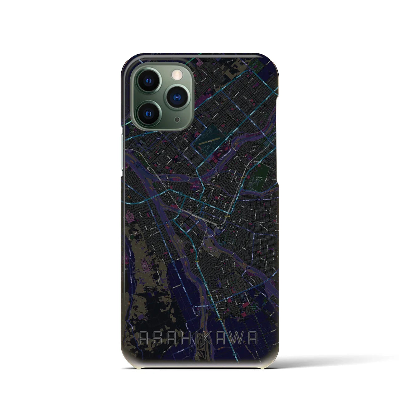 【旭川(北海道)】地図柄iPhoneケース(バックカバータイプ)