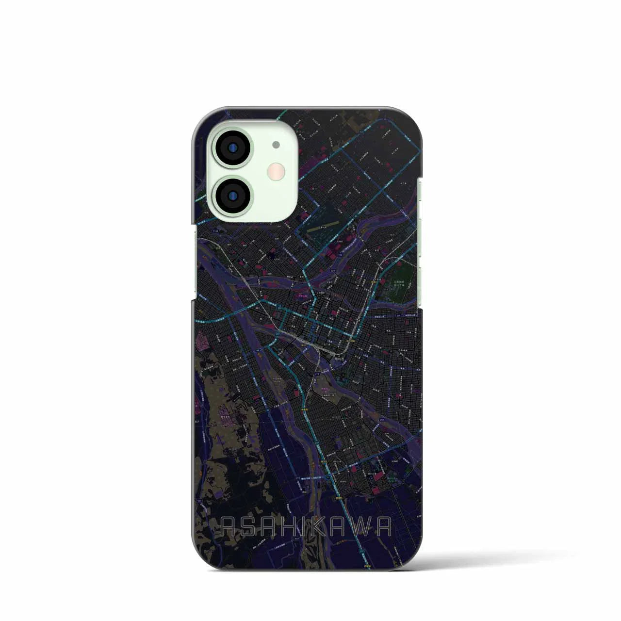 【旭川(北海道)】地図柄iPhoneケース(バックカバータイプ)