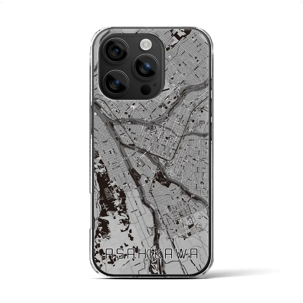 【旭川(北海道)】地図柄iPhoneケース(クリアタイプ)