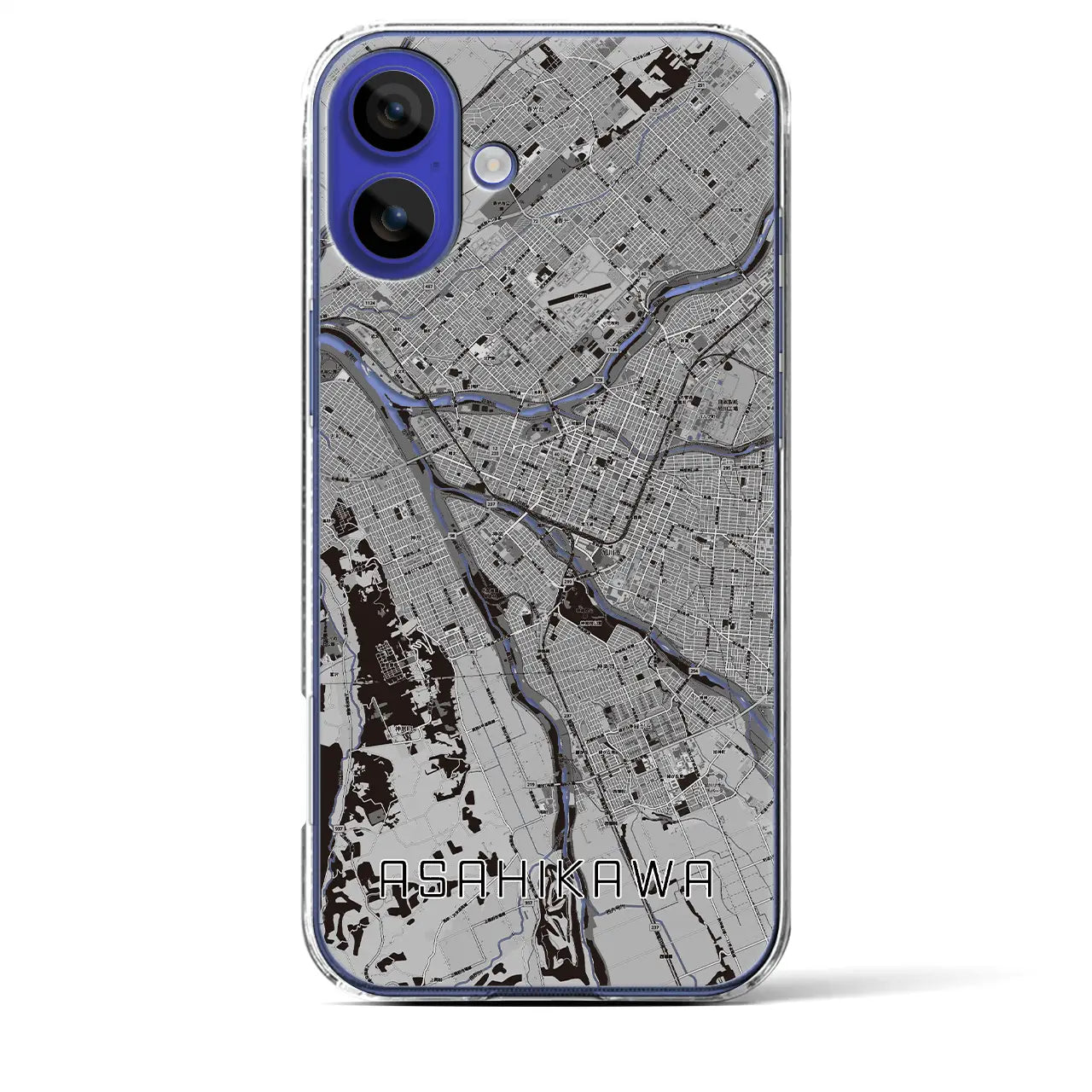 【旭川(北海道)】地図柄iPhoneケース(クリアタイプ)
