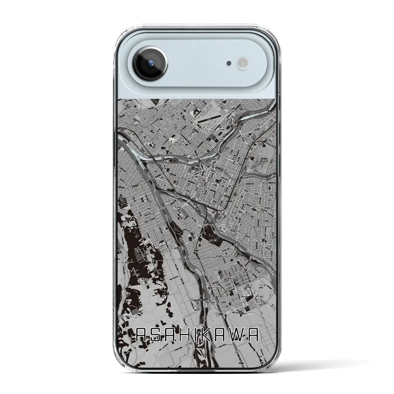 【旭川(北海道)】地図柄iPhoneケース(クリアタイプ)