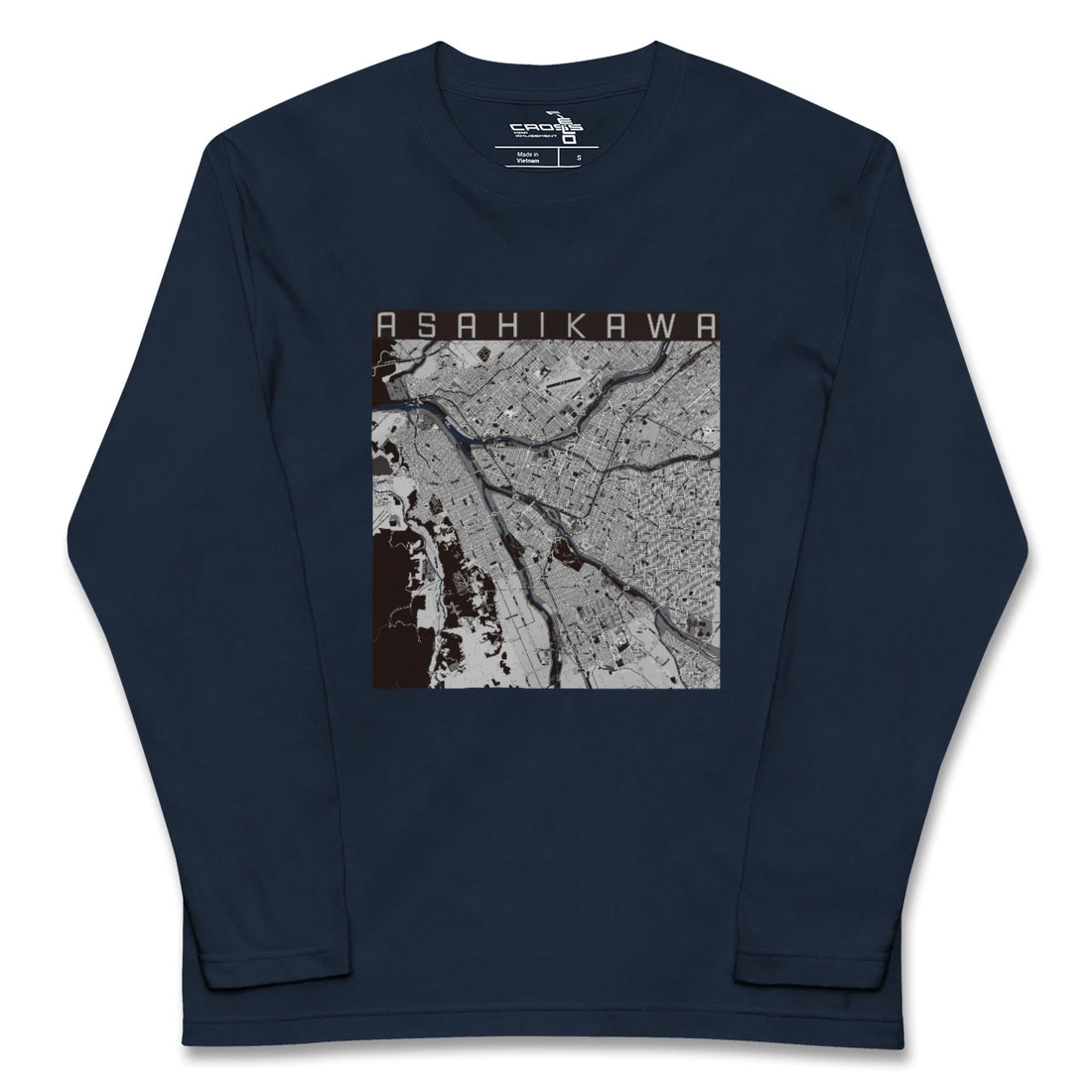 【旭川(北海道)】地図柄ロングスリーブTシャツ