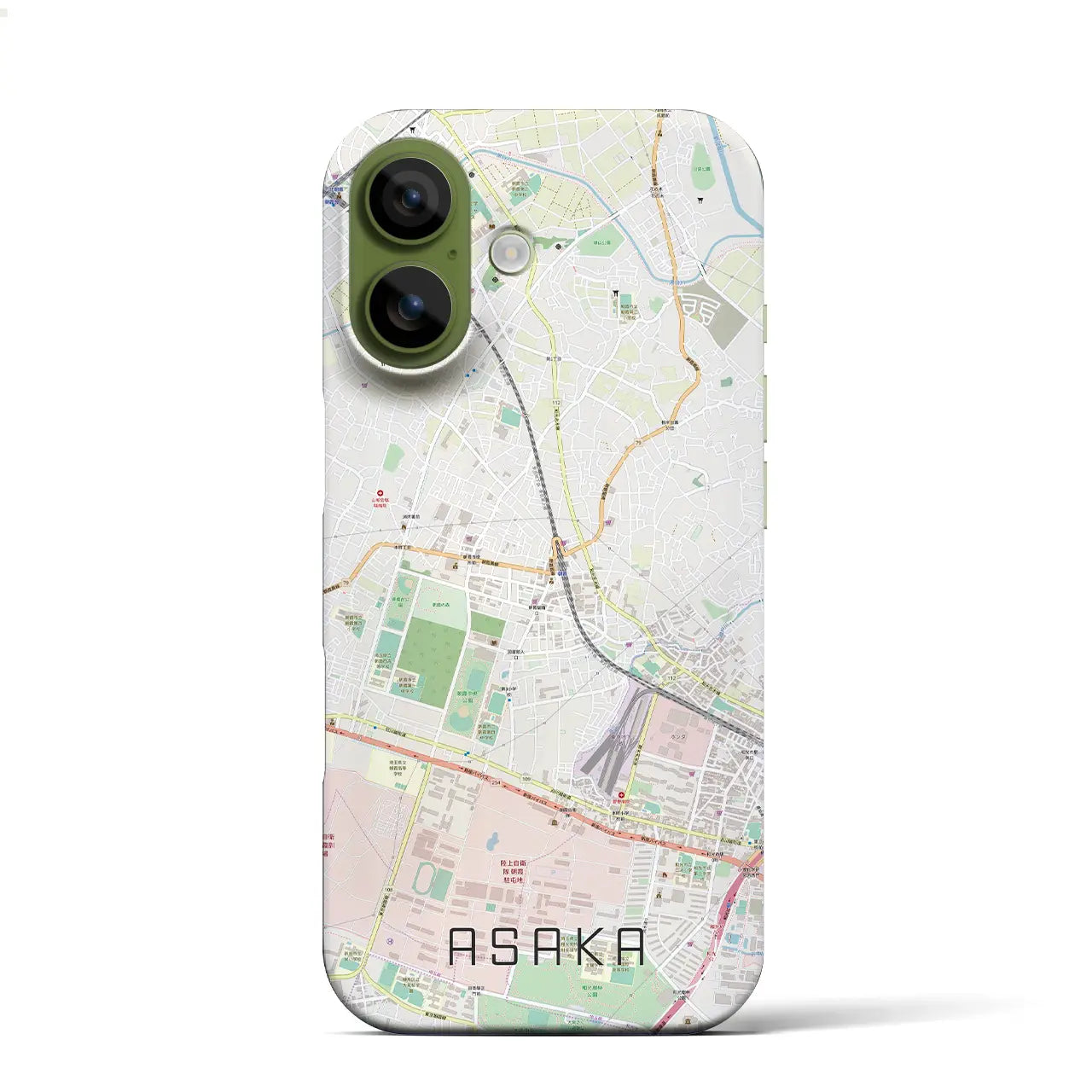 【朝霞(埼玉県)】地図柄iPhoneケース(バックカバータイプ)