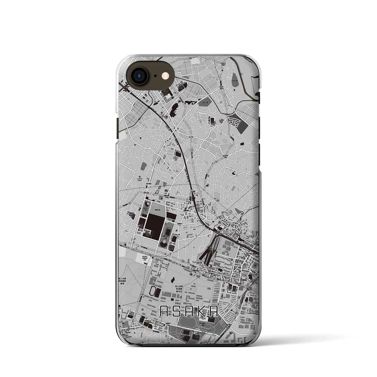 【朝霞(埼玉県)】地図柄iPhoneケース(クリアタイプ)