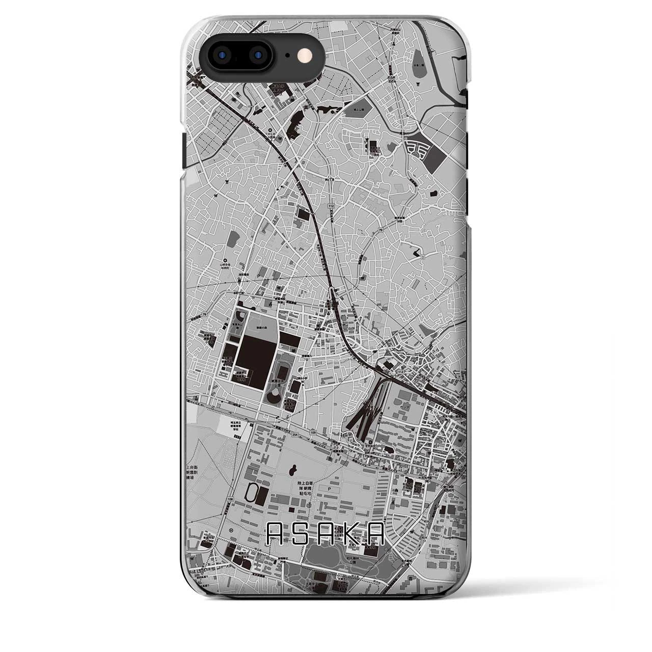 【朝霞(埼玉県)】地図柄iPhoneケース(クリアタイプ)