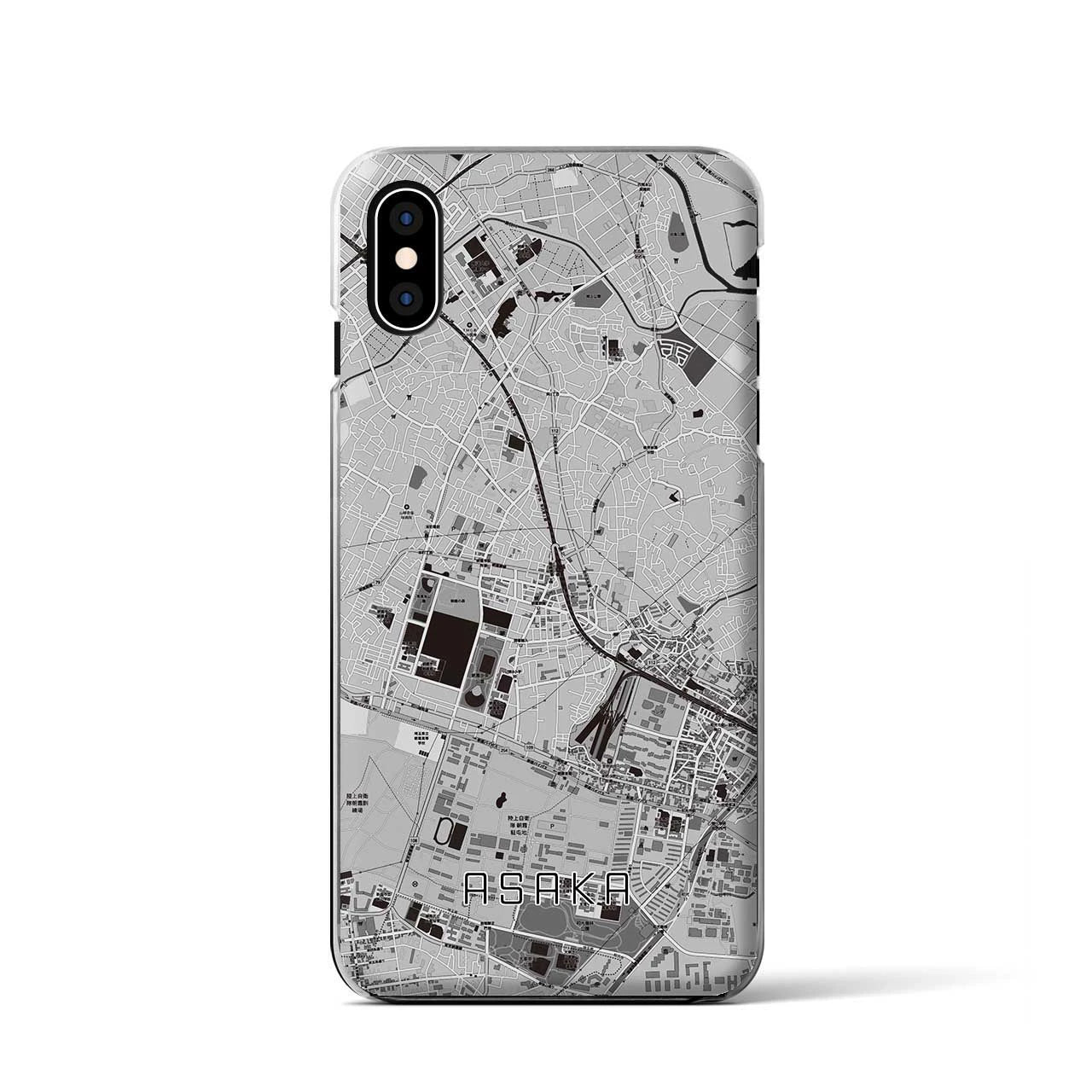 【朝霞(埼玉県)】地図柄iPhoneケース(クリアタイプ)