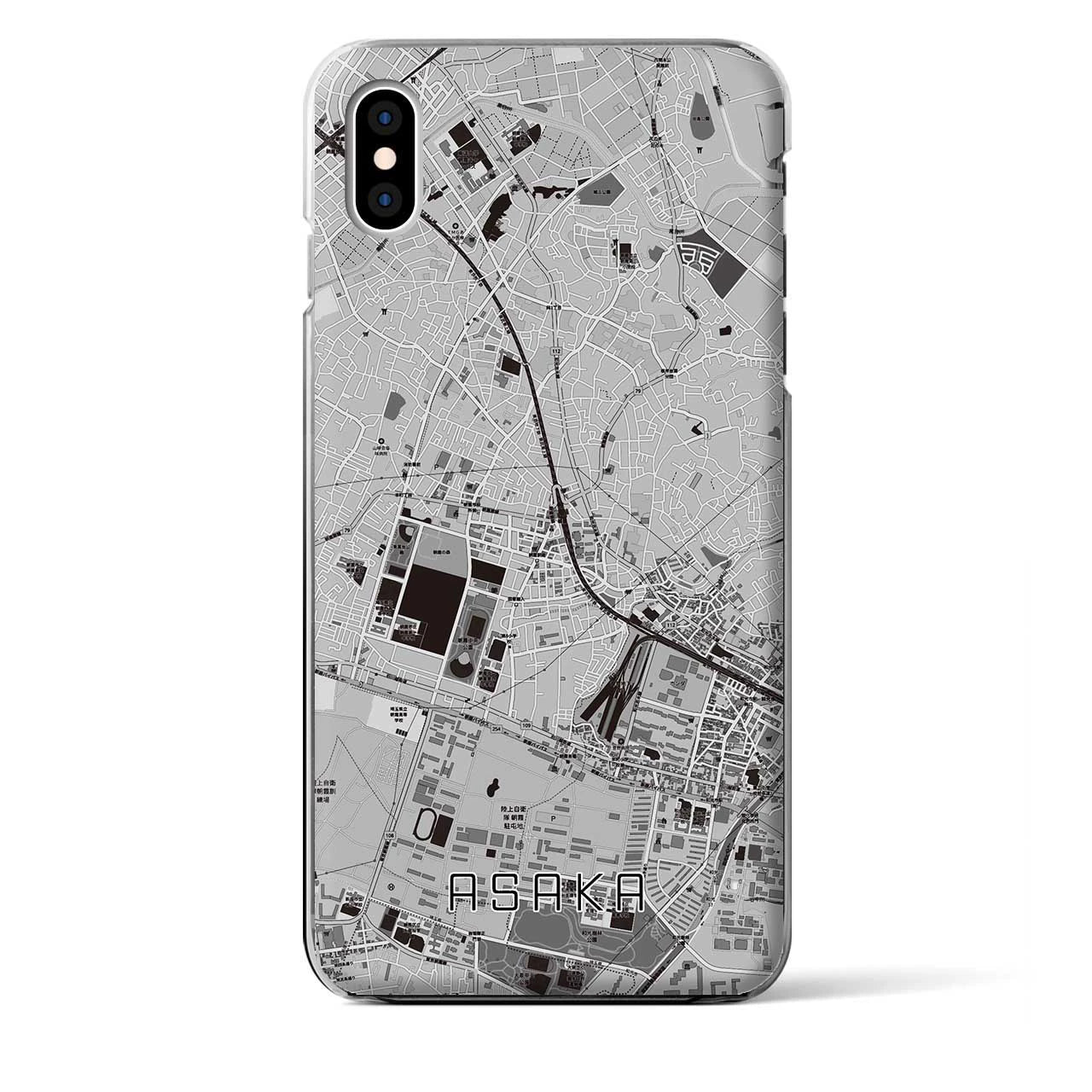 【朝霞(埼玉県)】地図柄iPhoneケース(クリアタイプ)