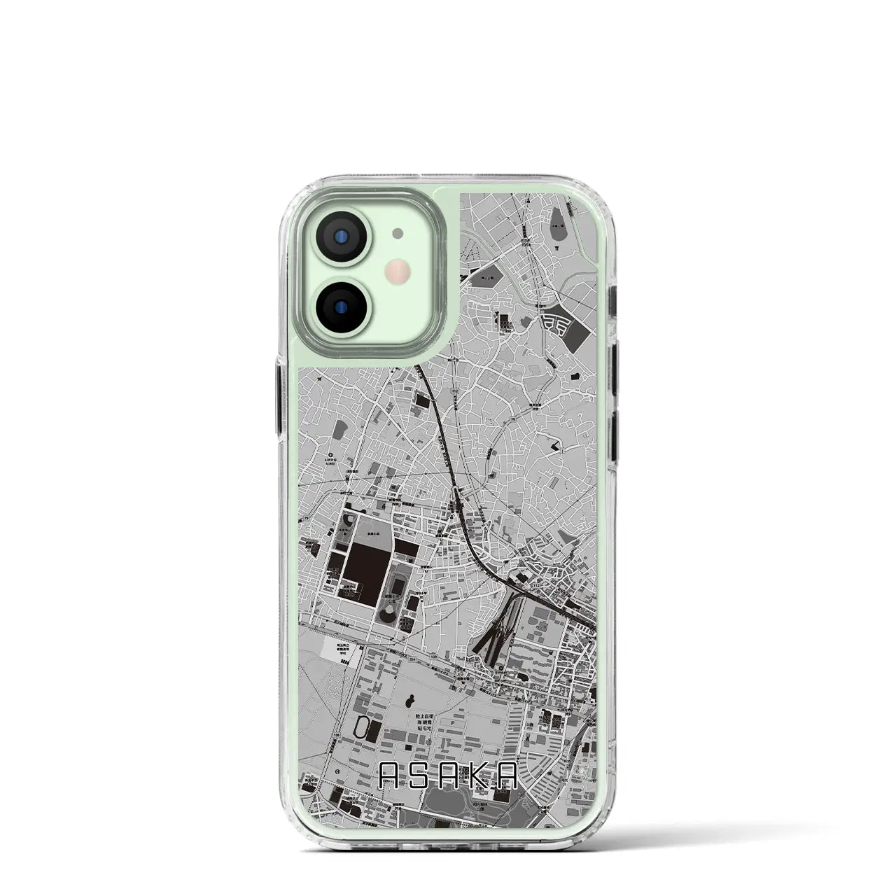 【朝霞(埼玉県)】地図柄iPhoneケース(MagSafeタイプ)
