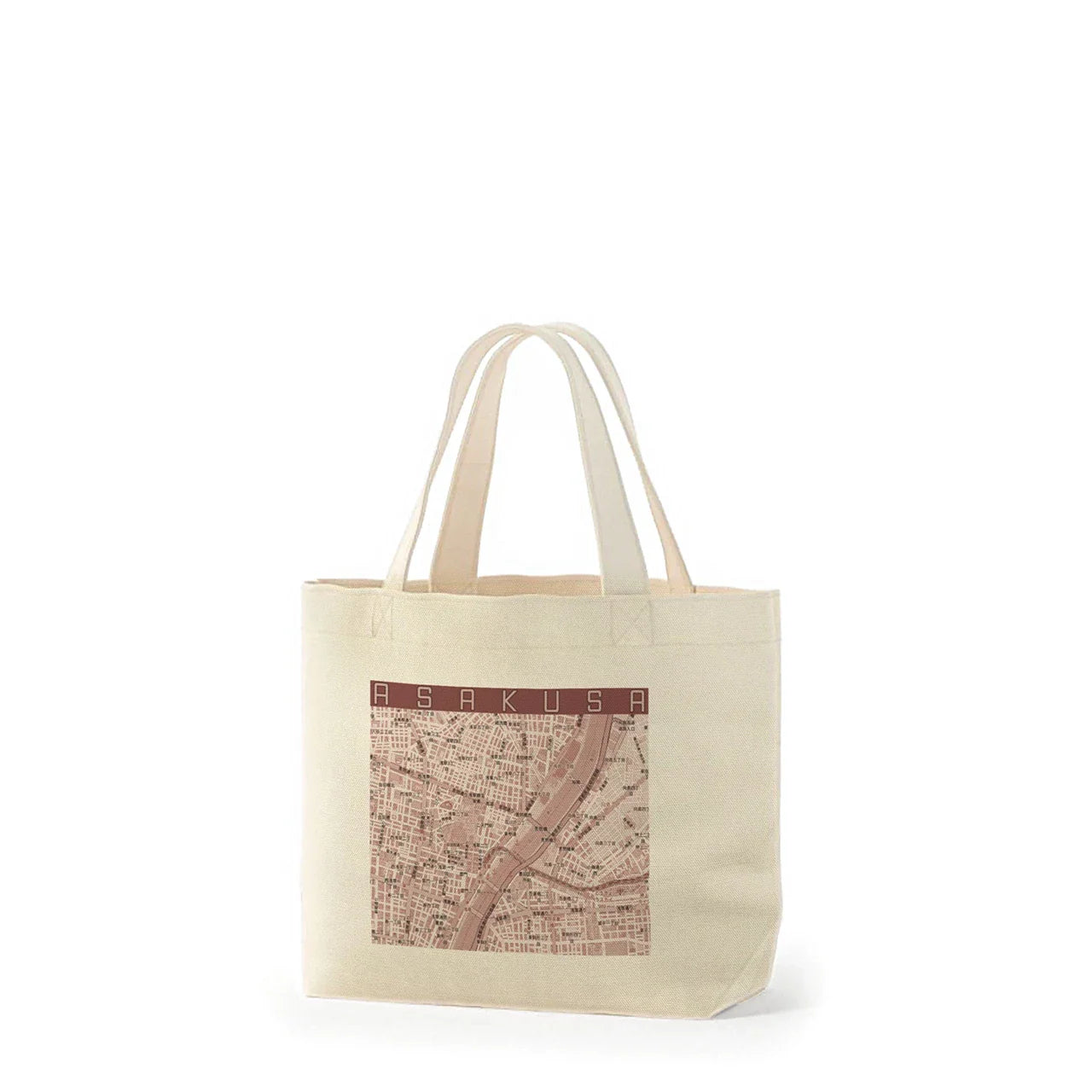 【浅草カラー】地図柄トートバッグ