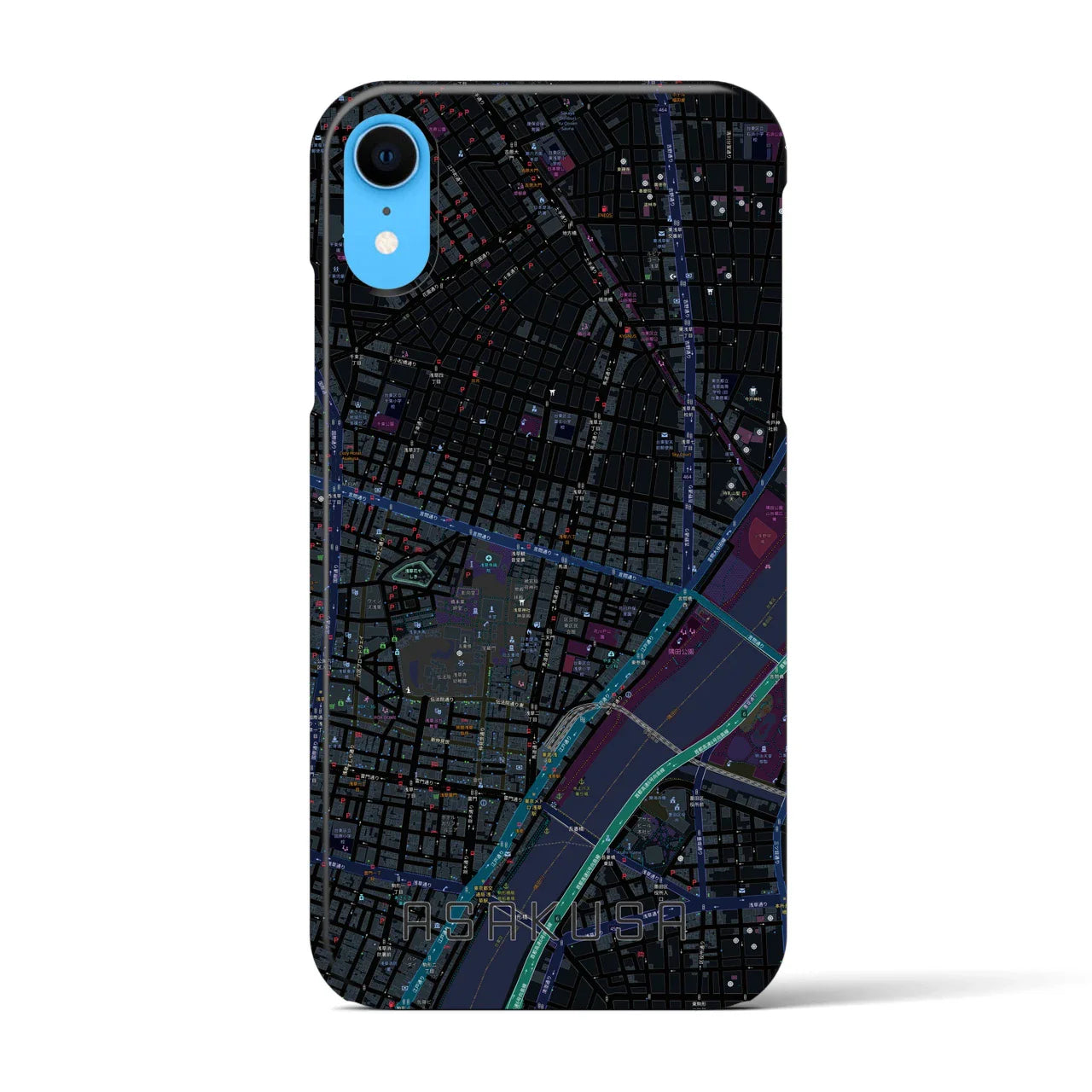 【浅草2(東京都)】地図柄iPhoneケース(バックカバータイプ)
