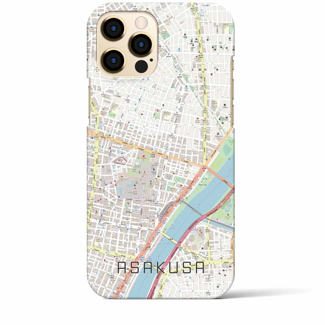 【浅草2(東京都)】地図柄iPhoneケース(バックカバータイプ)